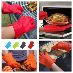 Heat Resistant Waterproof Grip Silicone Gloves