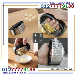 Stainless Steel Garlic Press With Handle For Easy Pressing