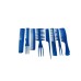 Multiuse Hair Styling Comb Set Consisting Of 8 Pieces.