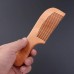 Wooden Comb - Narrow Teeth - Different Shapes - 3 Pieces